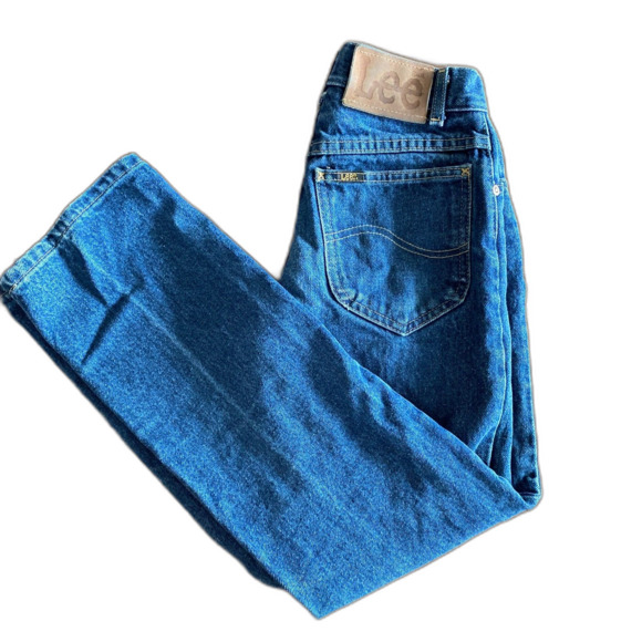 Vintage Lee Dark Wash Jeans Boys' 27x28 - Picture 1 of 10